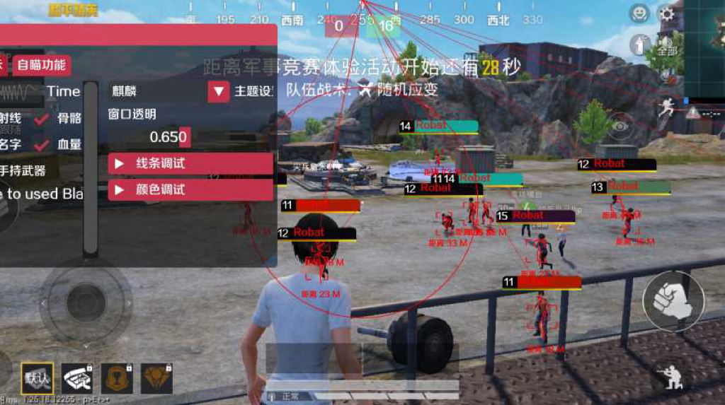 和平精英辅助自瞄设置界面 - 精准锁定目标